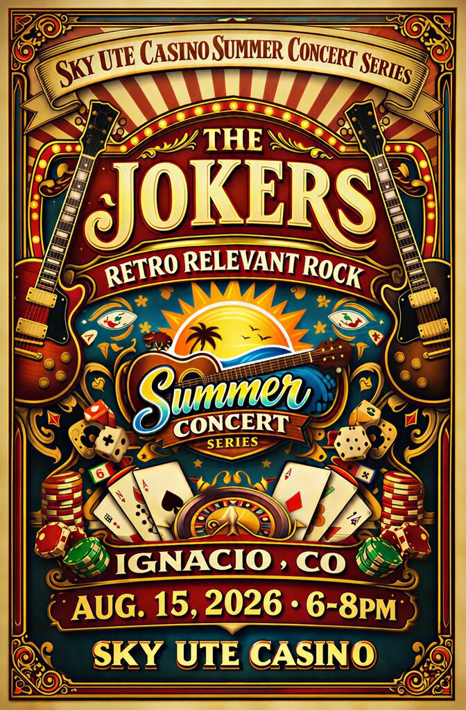The Jokers performing live at Sty Ute Casino's Summer Concert Series in Ignacio, CO The Jokers performing live at Sty Ute Casino's Summer Concert Series in Ignacio, CO